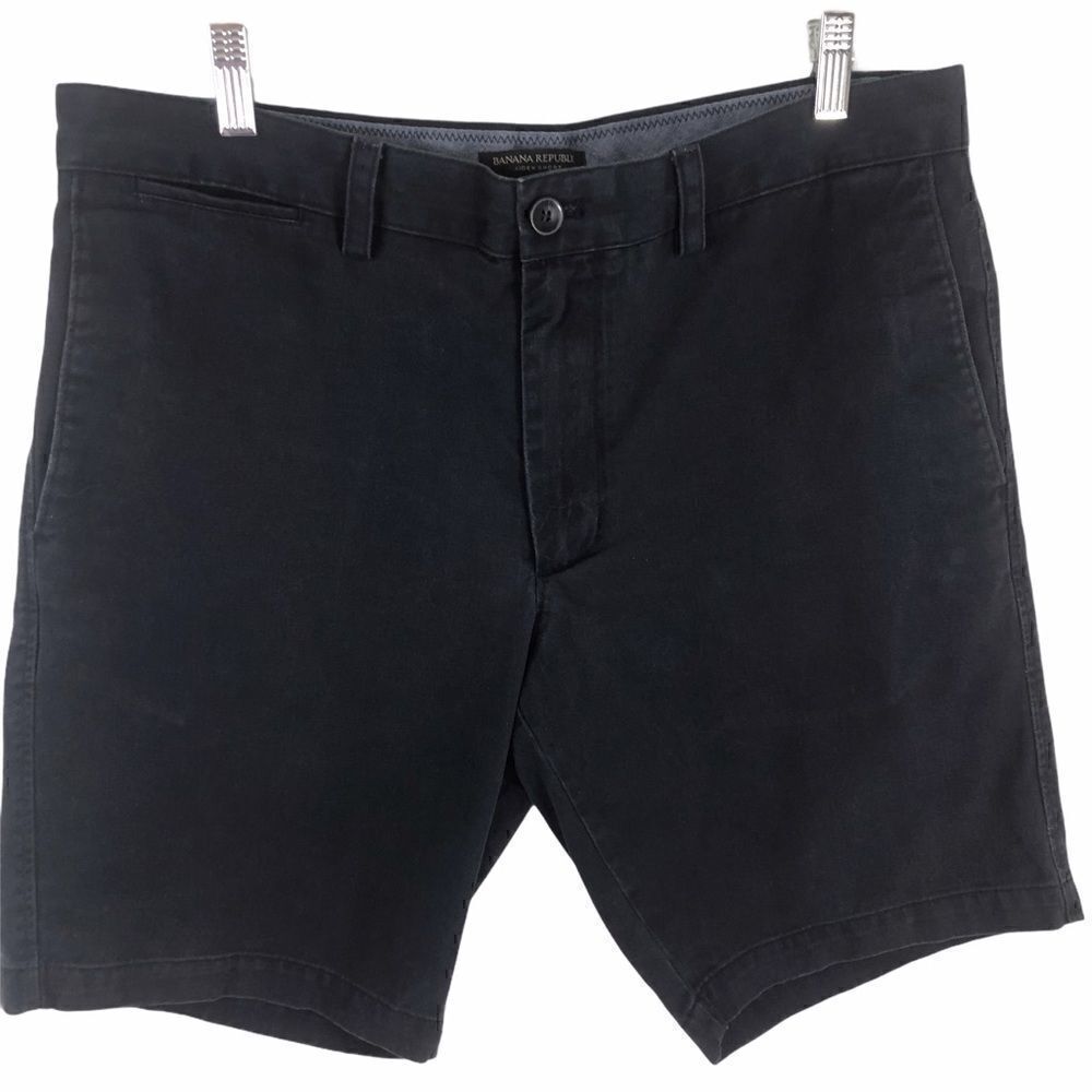 Men’s Navy Banana Republic Flat Front Shorts